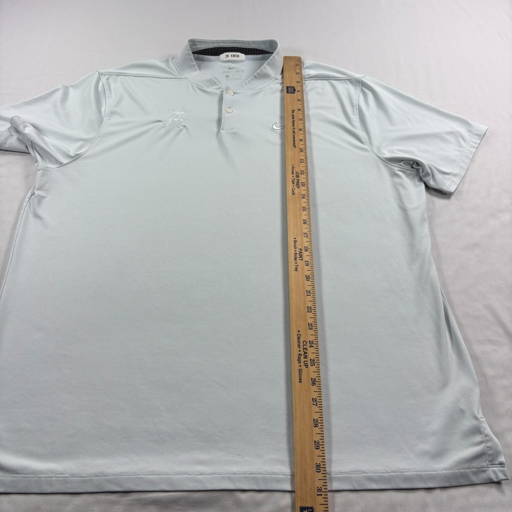 Alabama Crimson Tide Nike Polo Shirt Mens XL Gray Blade Collar Player Issued - Picture 8 of 13